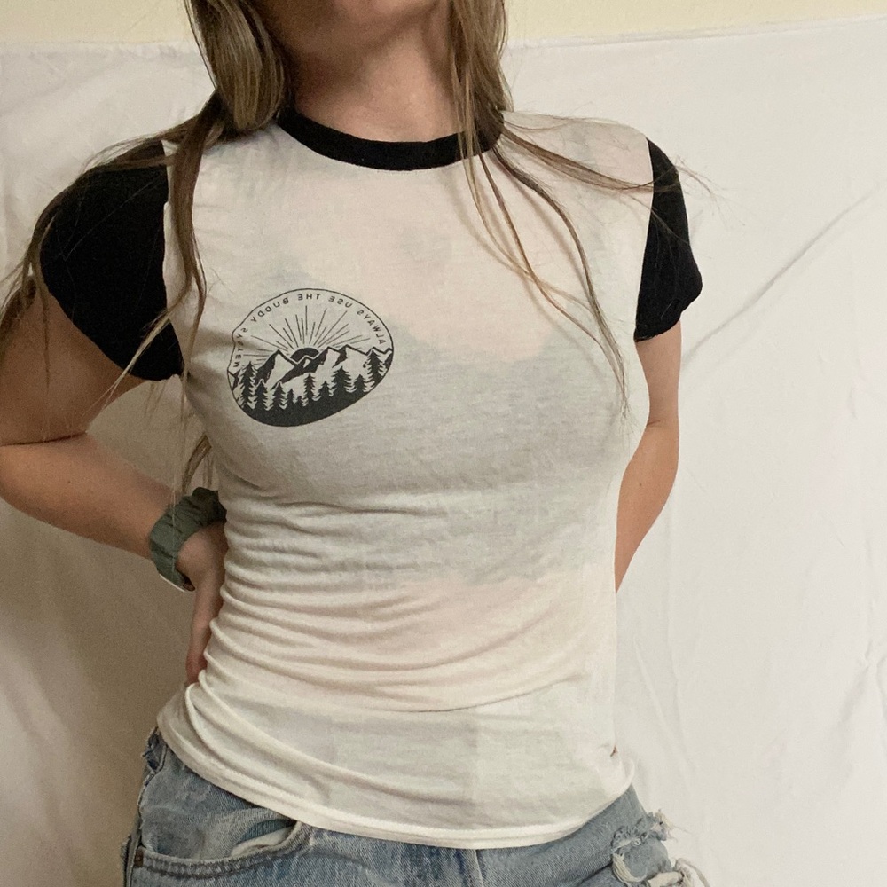 ‘Always Use the Buddy System’ Soft Graphic Tee